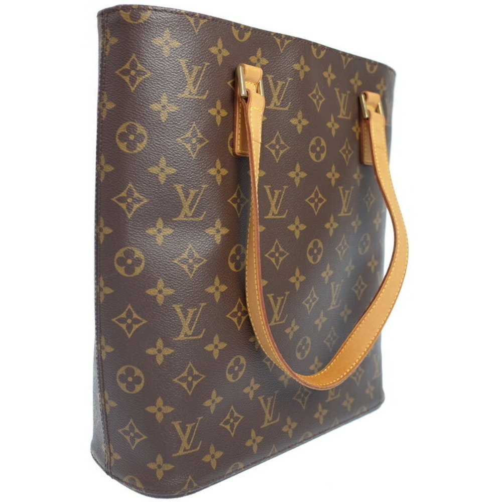 Louis Vuitton Tote Leather Brown Monogram Bag Vavant